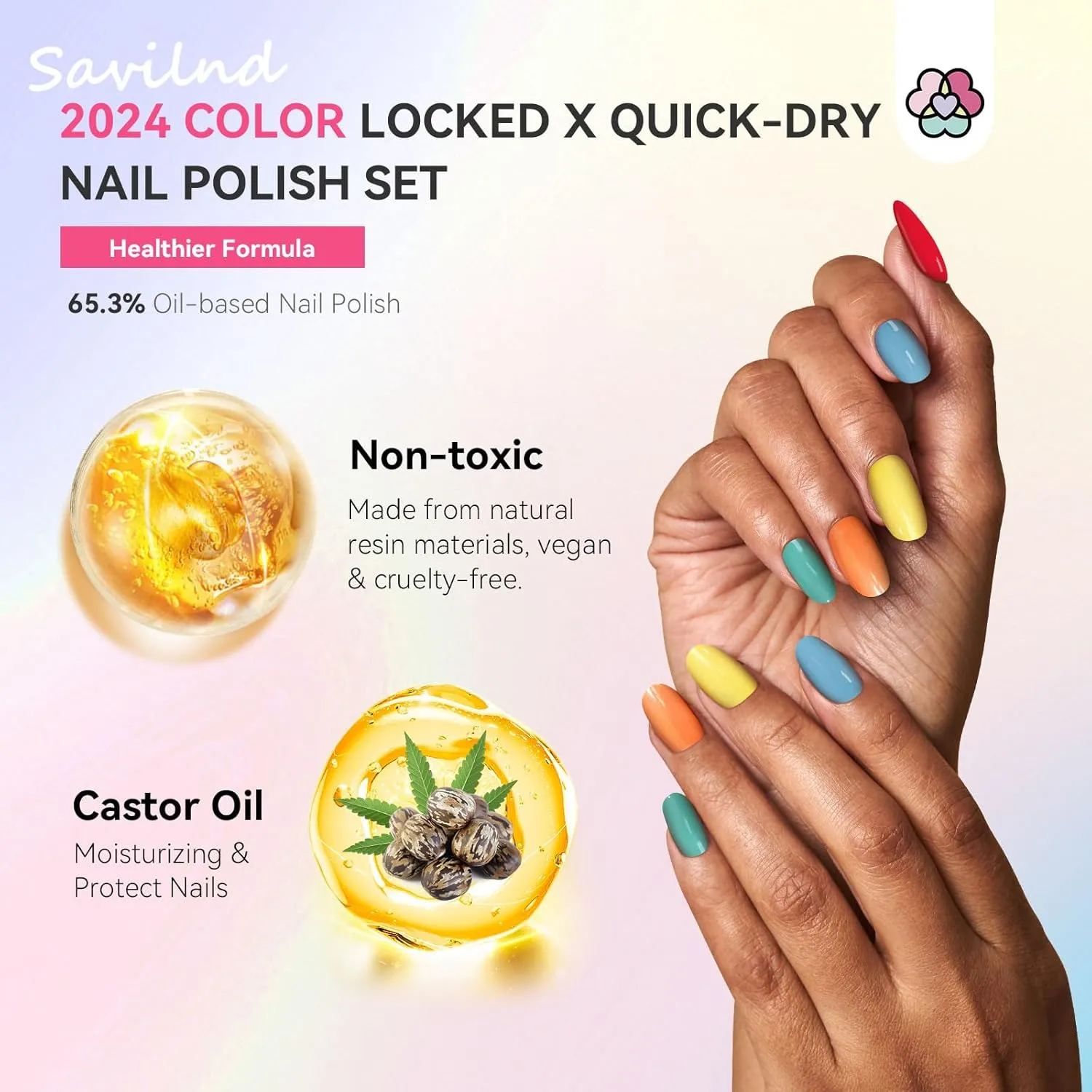 Saviland Locked X Tech smalto unghie 36 colori asciugatura rapida