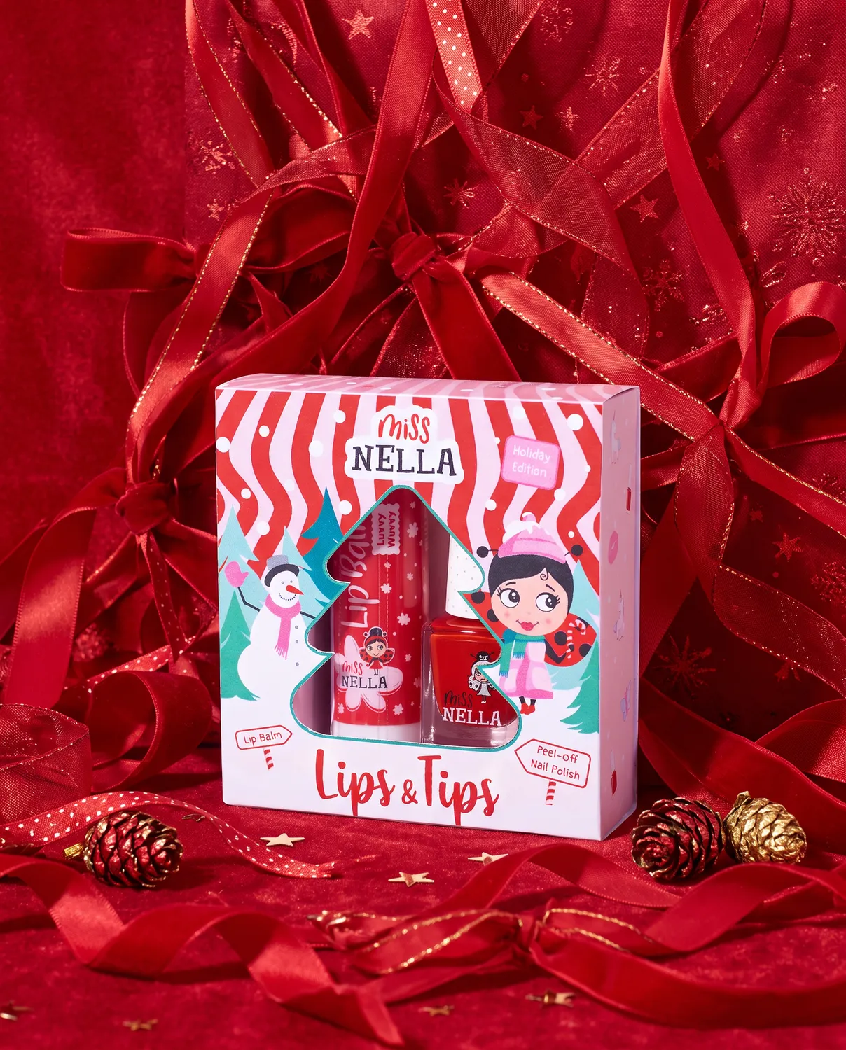 Miss Nella Festive Duo set smalto + balsamo labbra