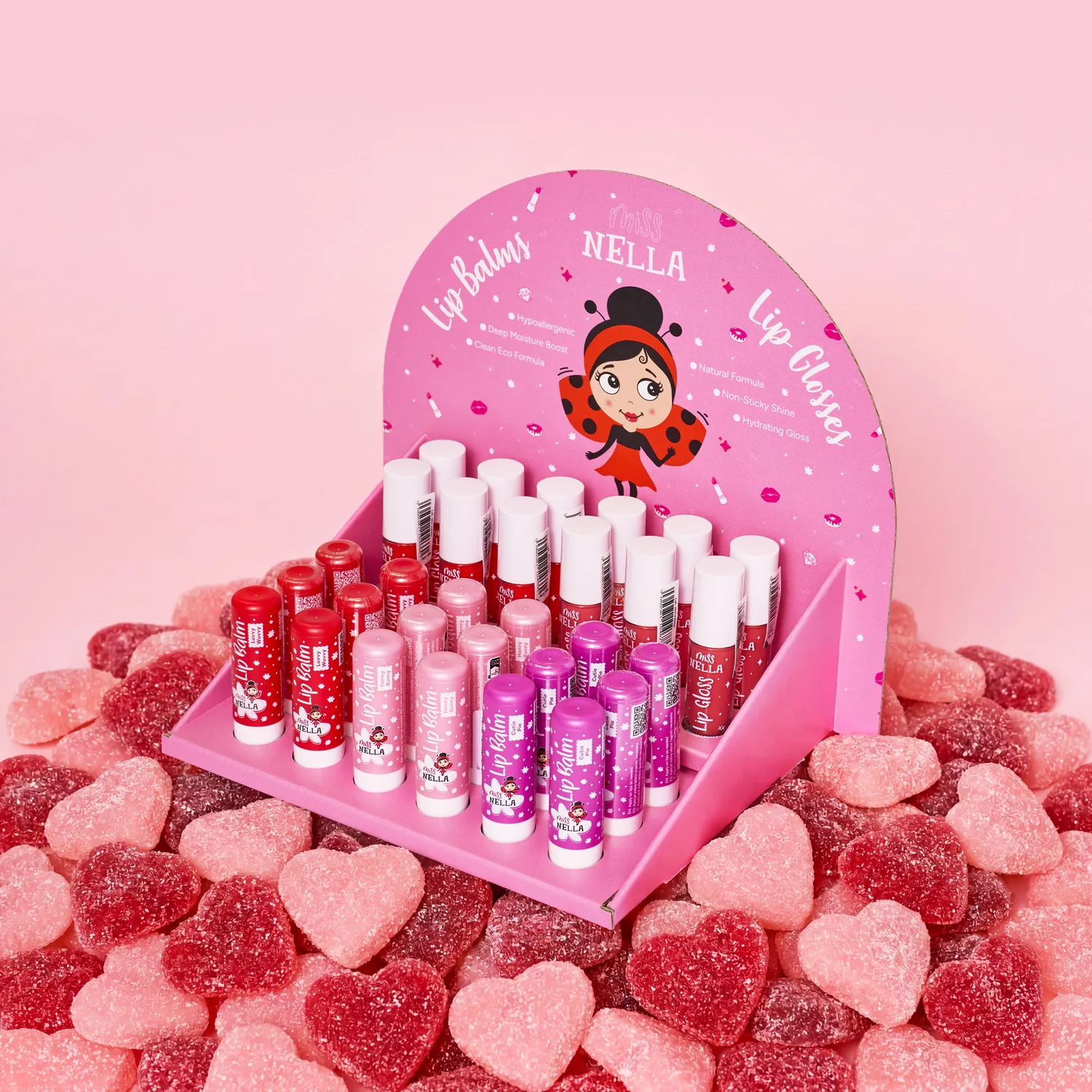Miss Nella Lip Collection espositore balsami labbra e gloss