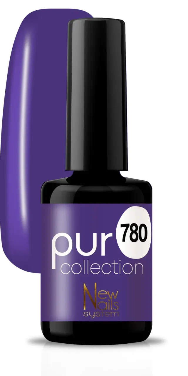 New Nails System Peryvinkle 780 Smalto Semipermanente Viola Scuro