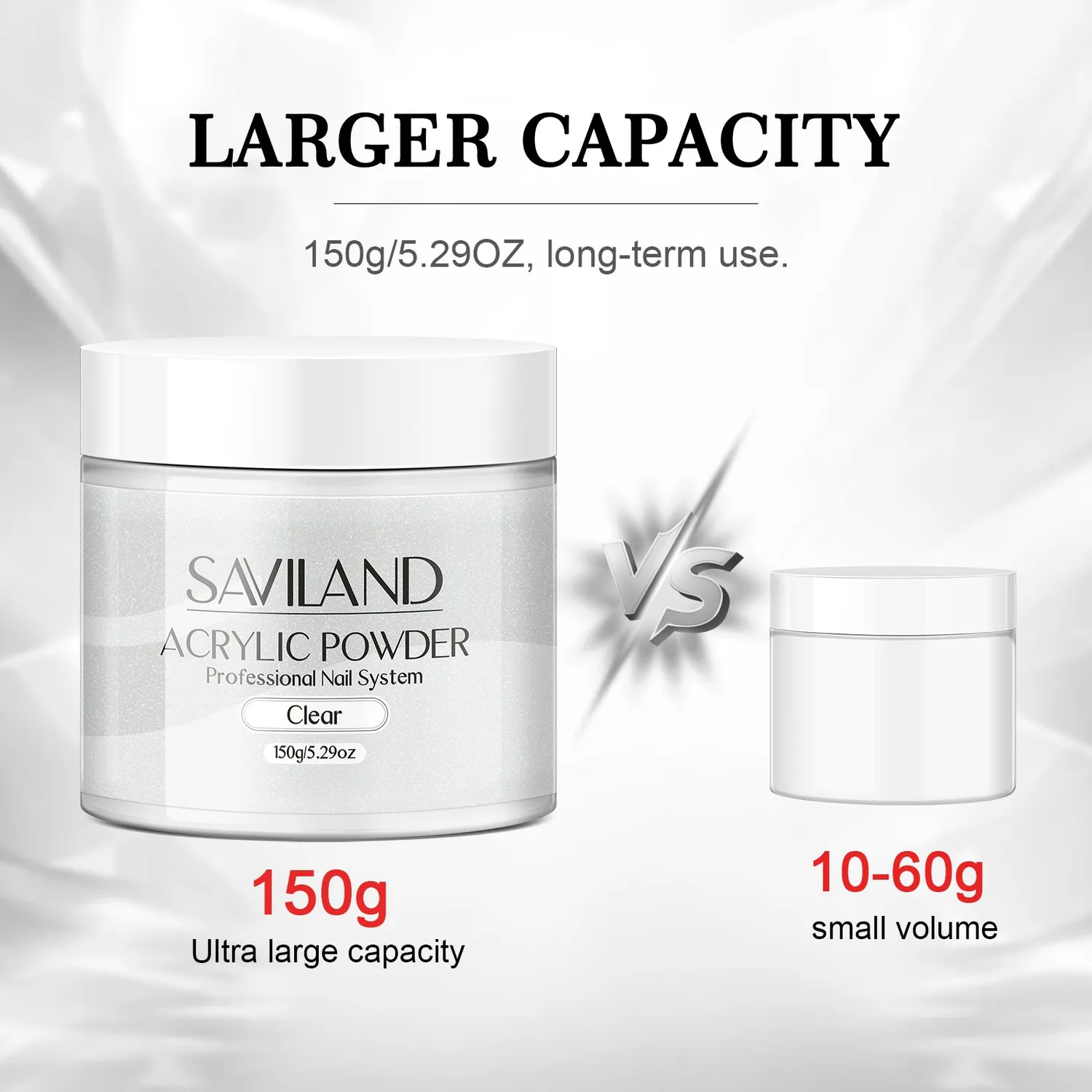 Saviland Polvere Acrilica Clear coprente antibolla