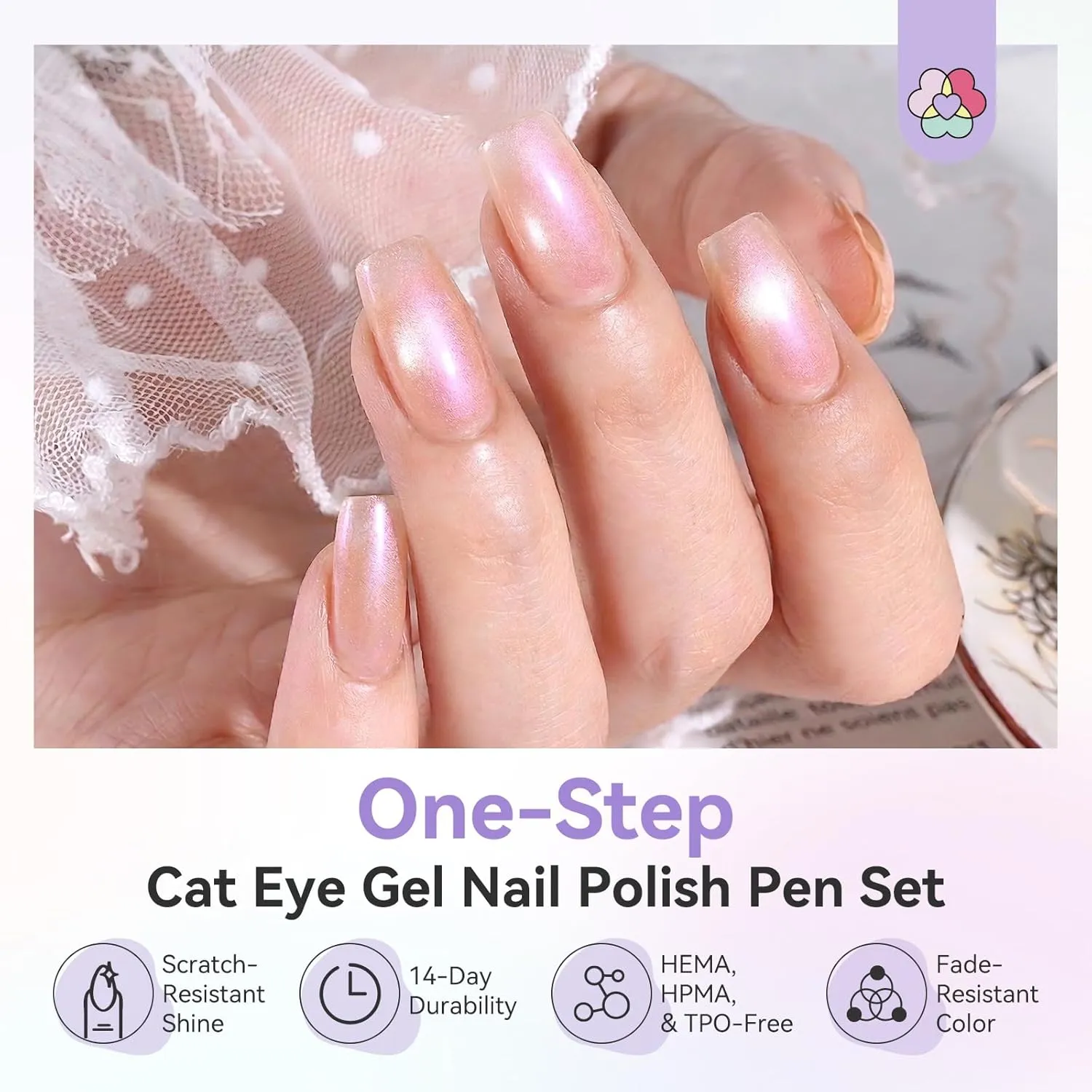 Saviland Cat Eye One-Step penna smalto gel magnetico 6 colori