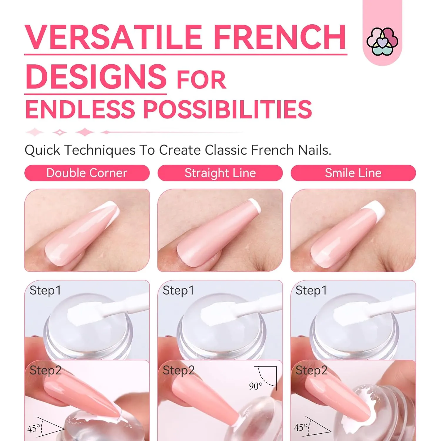 Saviland French Kit 2 Timbri Jelly Unghie rapido