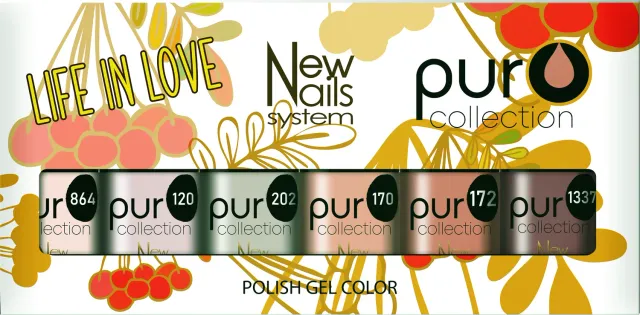 New Nails System Life in Love set 6 smalti semipermanenti nude