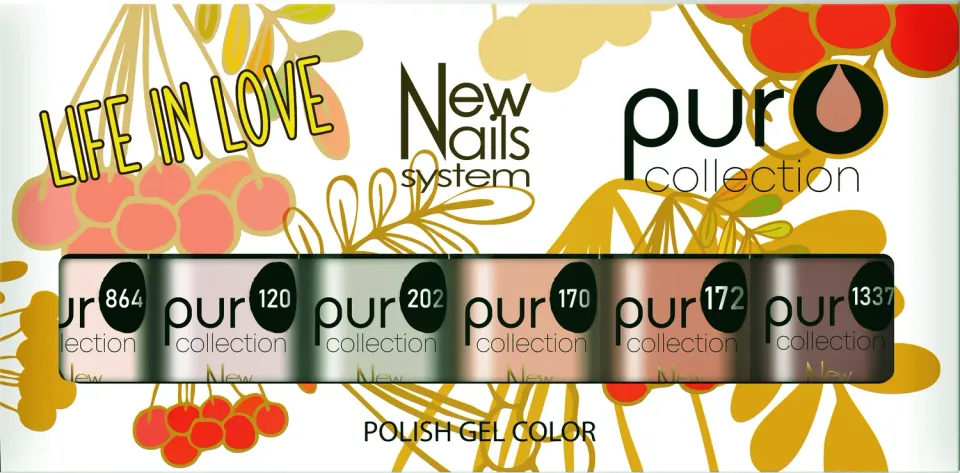New Nails System Life in Love set 6 smalti semipermanenti nude