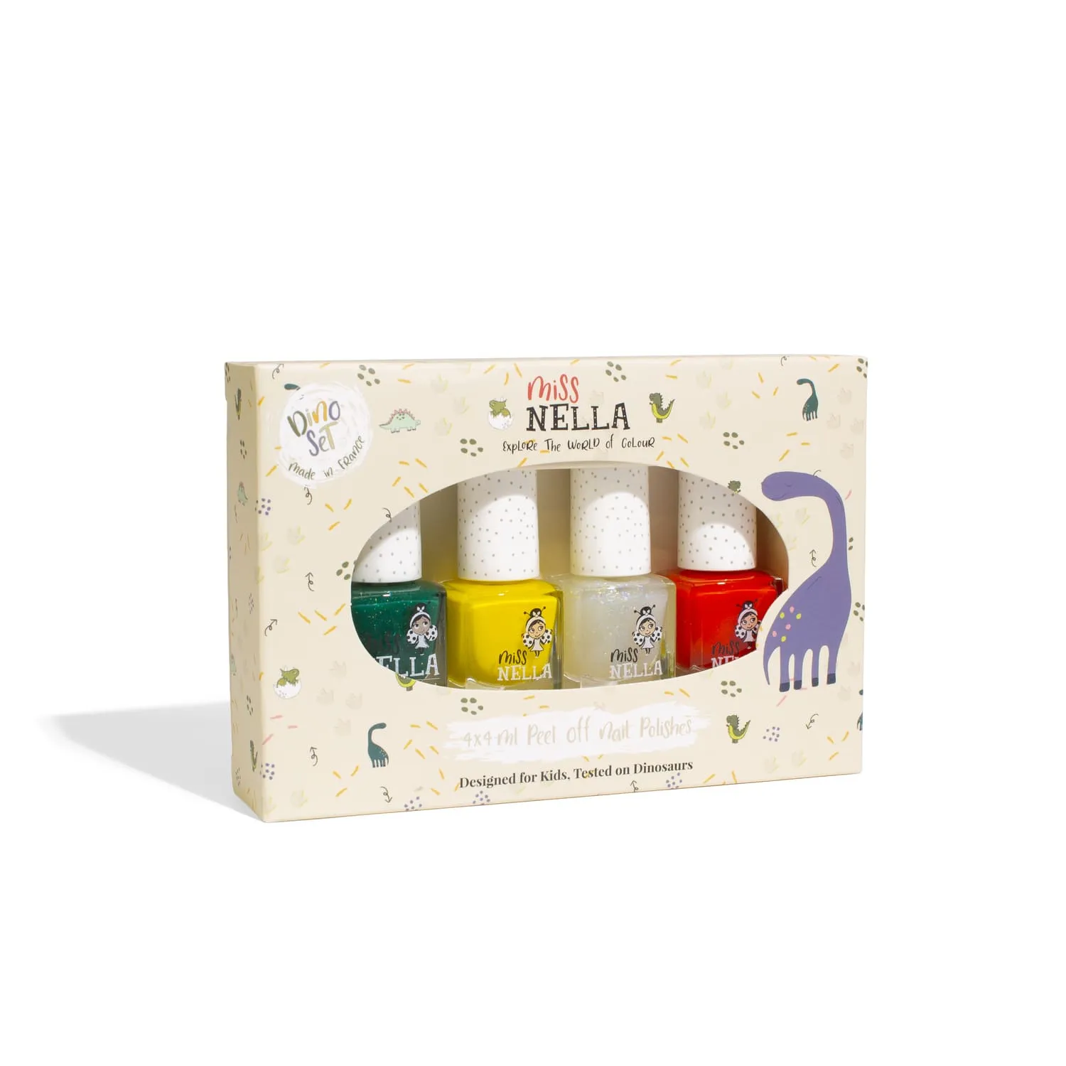 Miss Nella smalto bambini peel-off set 4 pezzi atossico