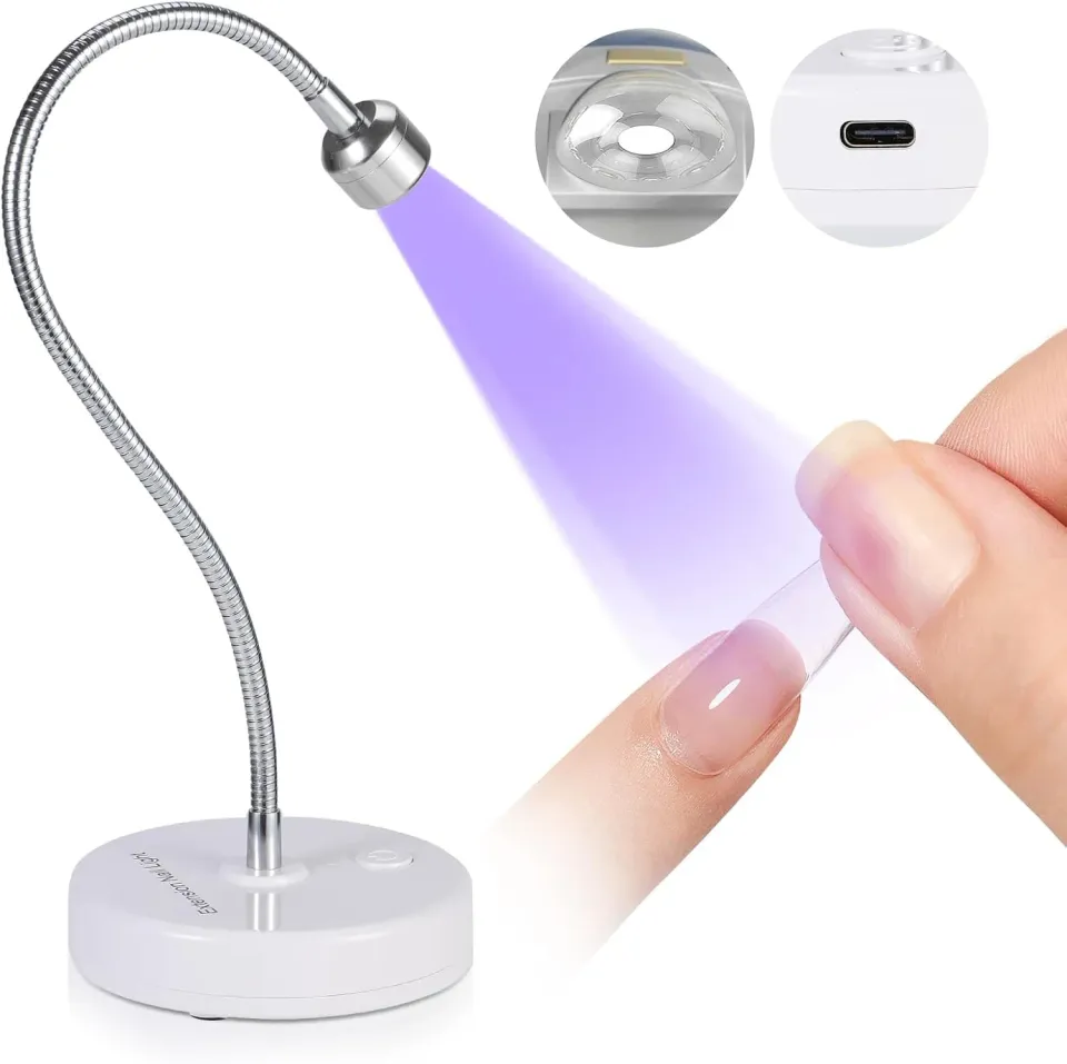 Saviland lampada unghie UV LED collo d'oca ricaricabile