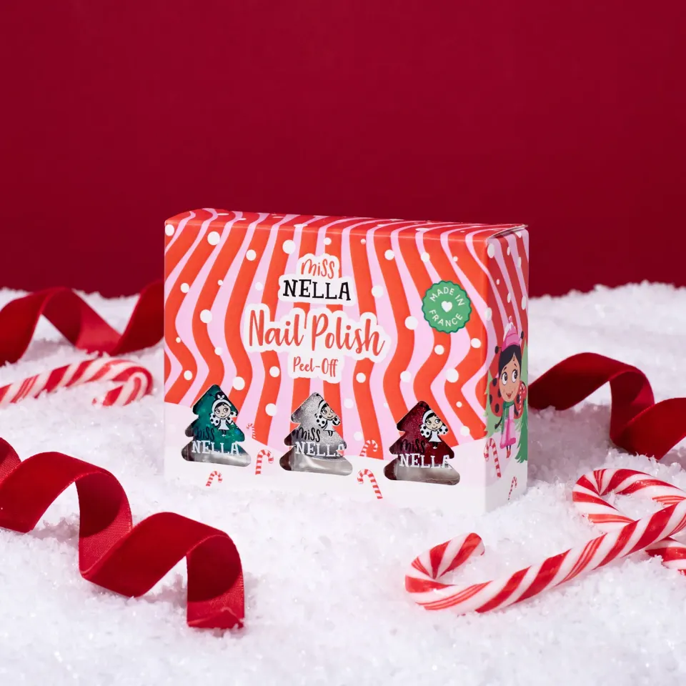 Miss Nella Festive Trio set 3 smalti glitter Natale