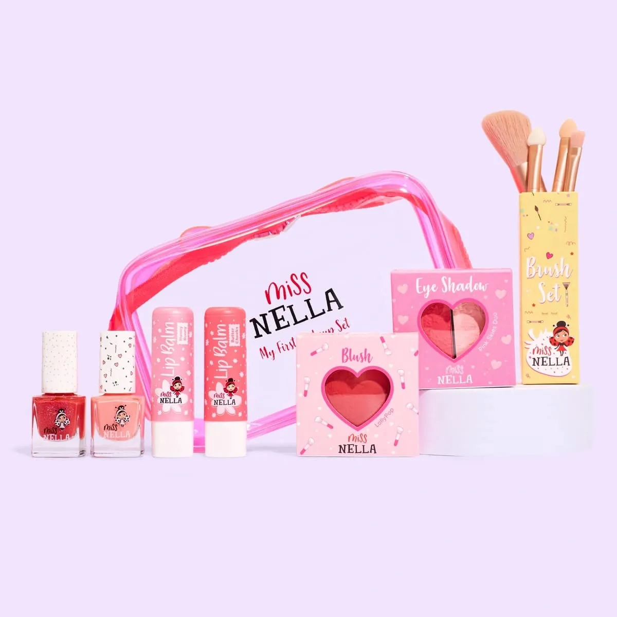 Miss Nella Rose Beauty Bag set trucco bimba borsetta rosa