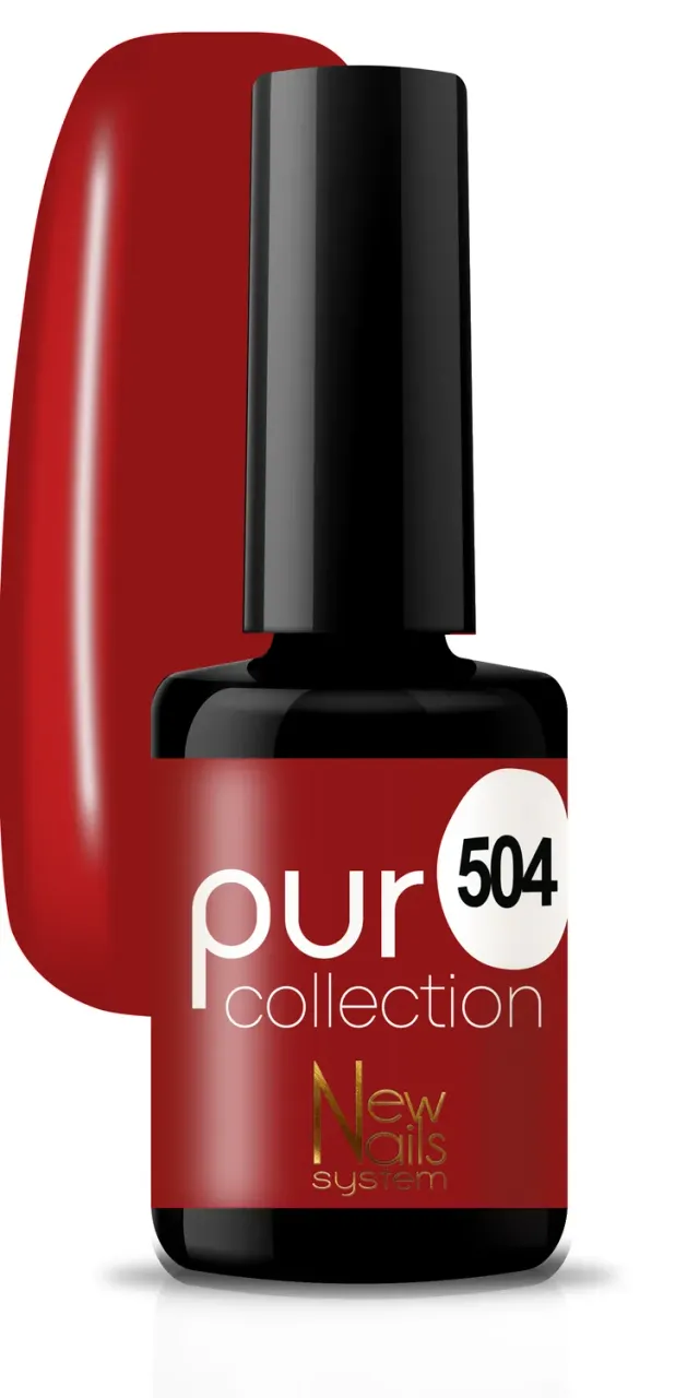 New Nails System Rouge Passion 504 smalto semipermanente rosso fucsia