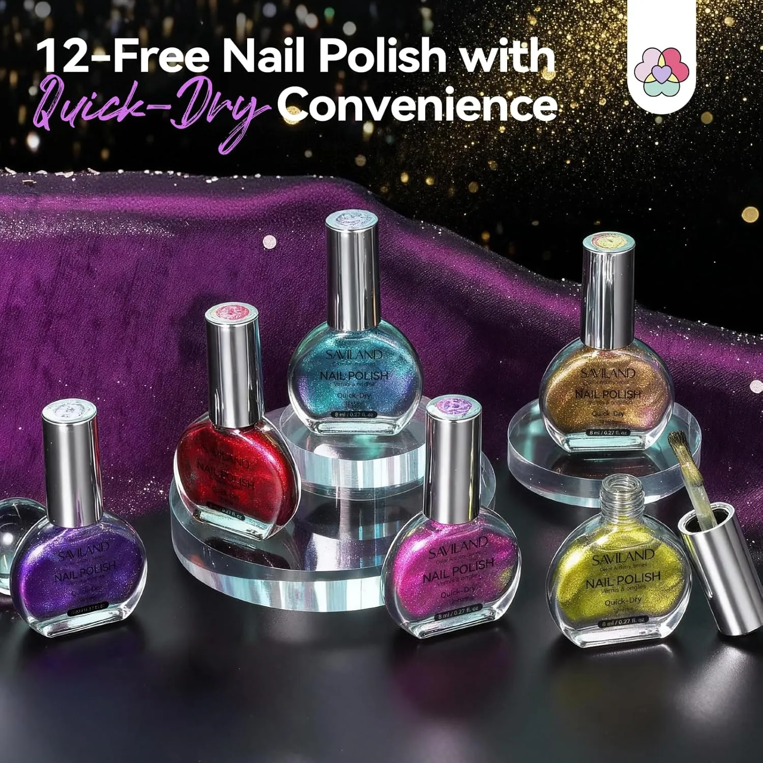 Saviland Chameleon Chrome set smalti 6 colori cangianti