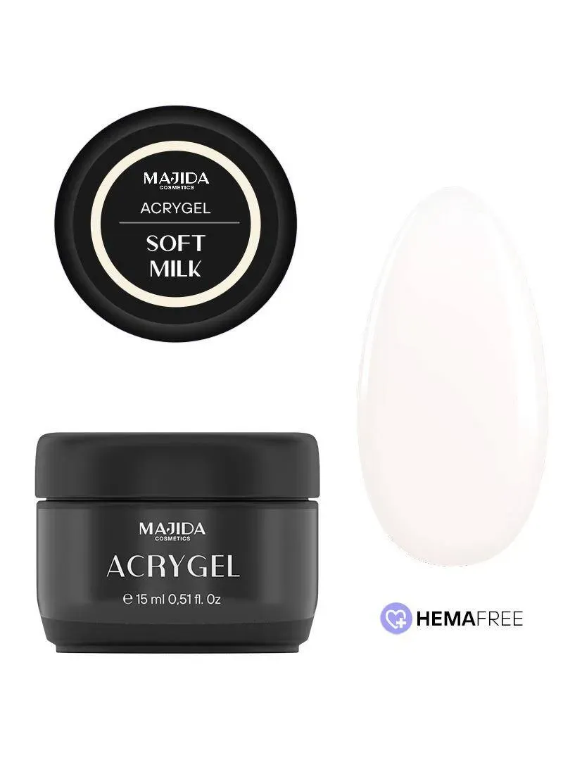 Majida Acrygel Soft Milk acrygel unghie 50ml latte
