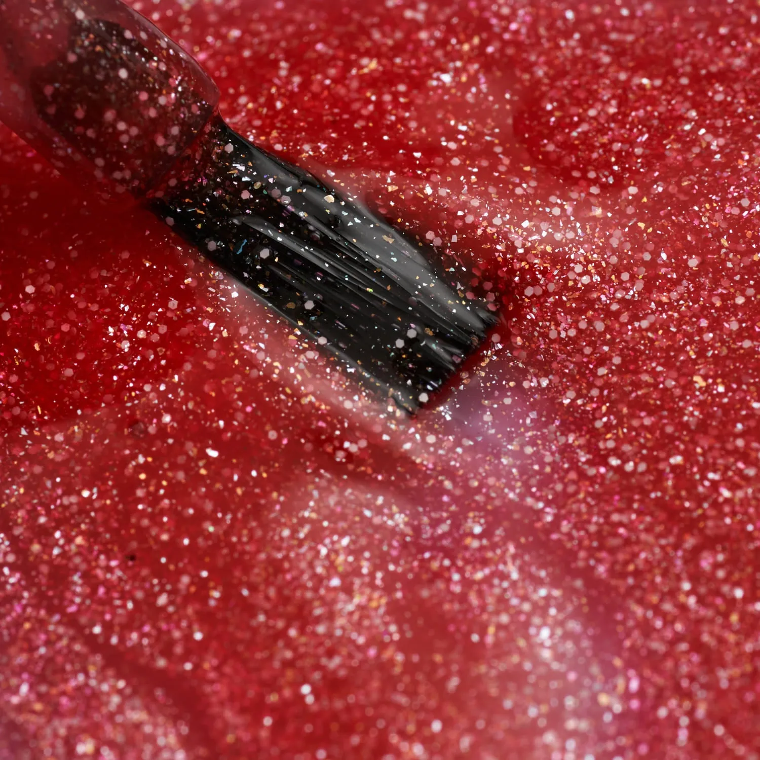 Miss Nella MN48 Croco Dazzle smalto rosso glitter peel off