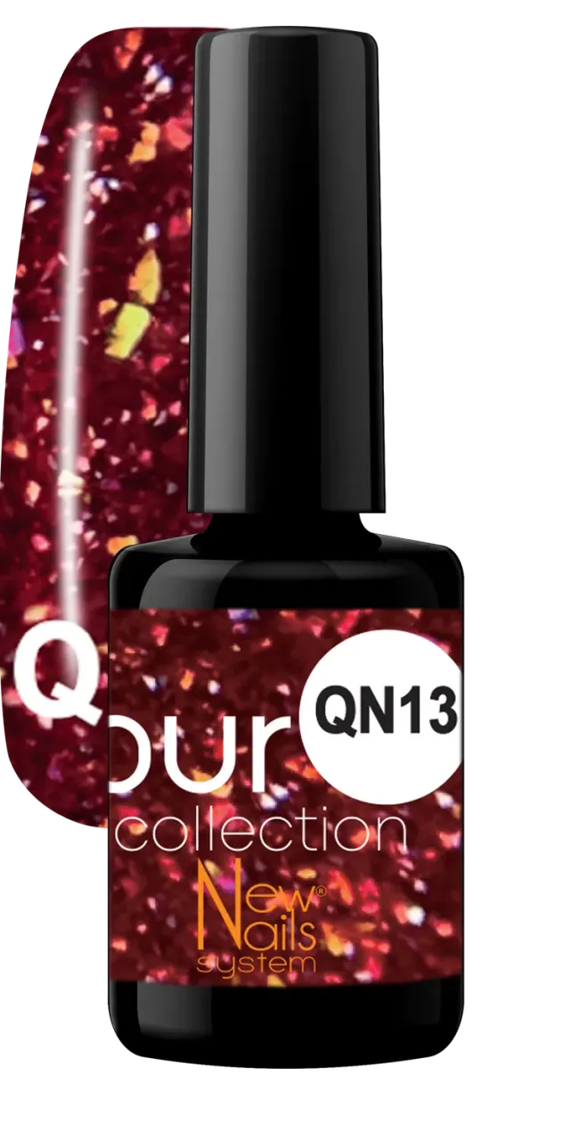 New Nails System Queens QN13 smalto semipermanente glitter feste