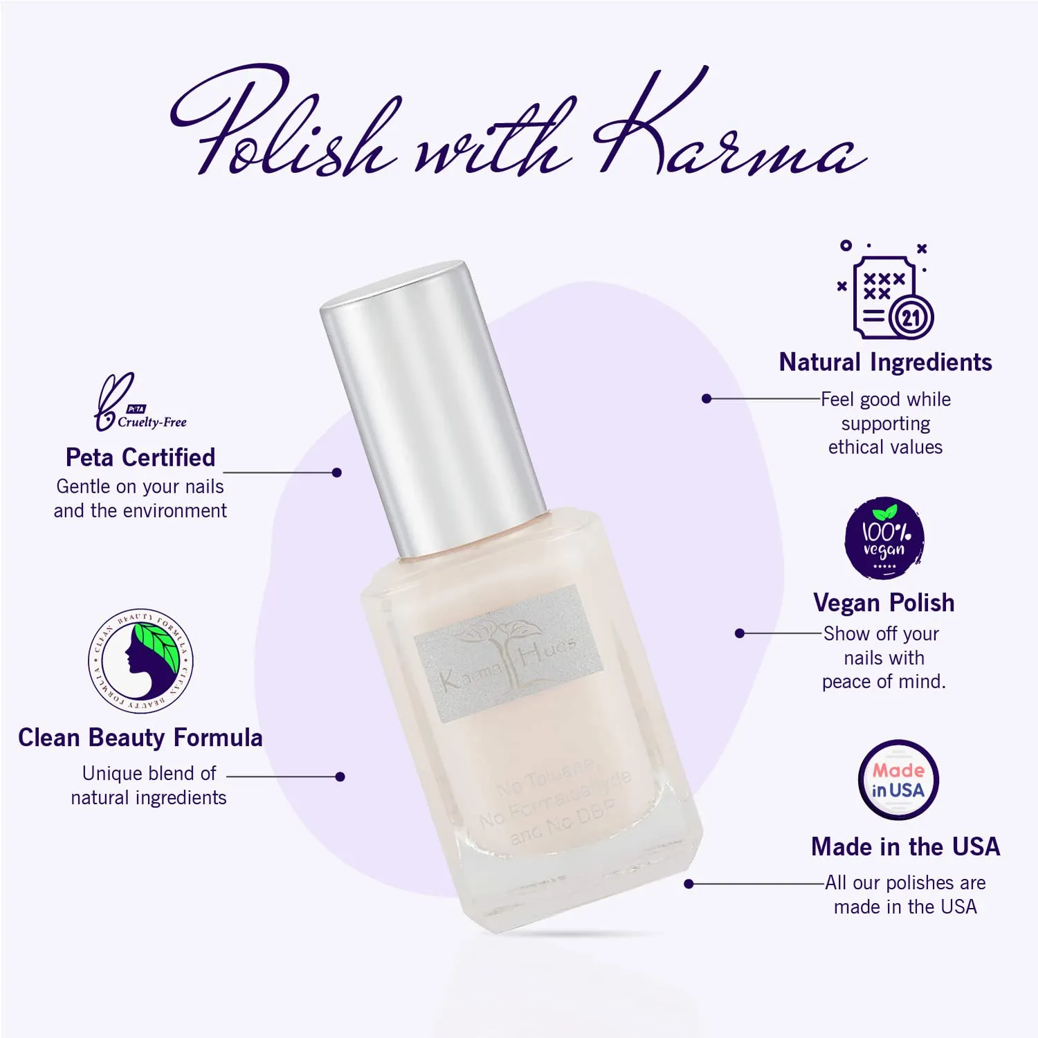 Karma Organic Heavenly Haze smalto non tossico