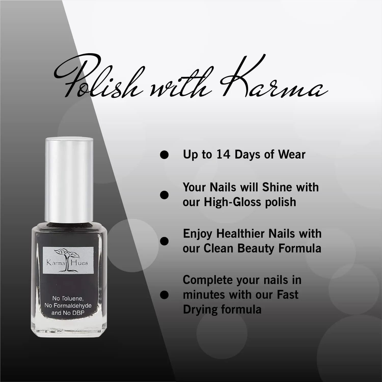 Karma Organic Vinyl smalto unghie nero coprente