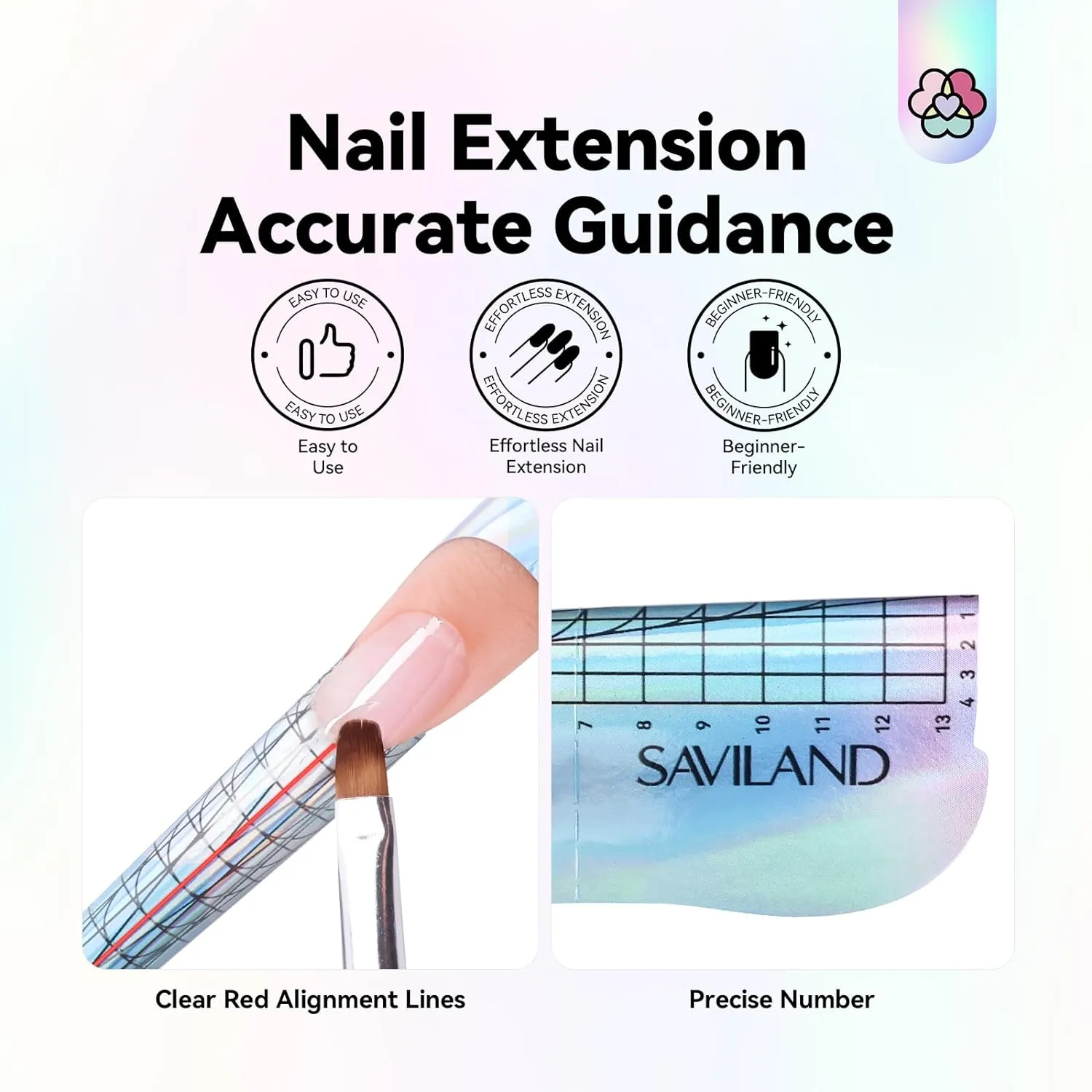 Saviland Extra Long Nail Forms cartine unghie extra lunghe
