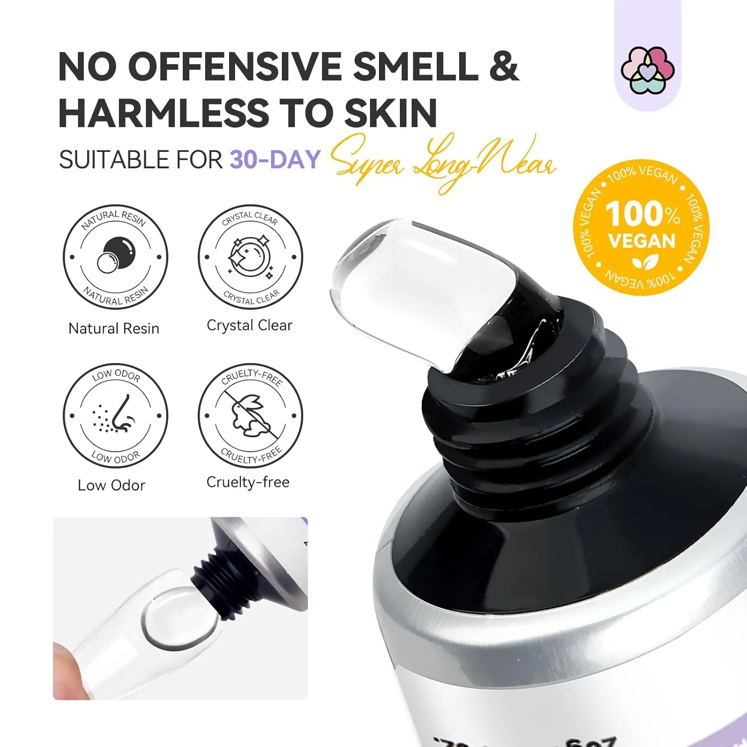 Saviland Colla Gel UV Unghie Semisolida Effetto Forte