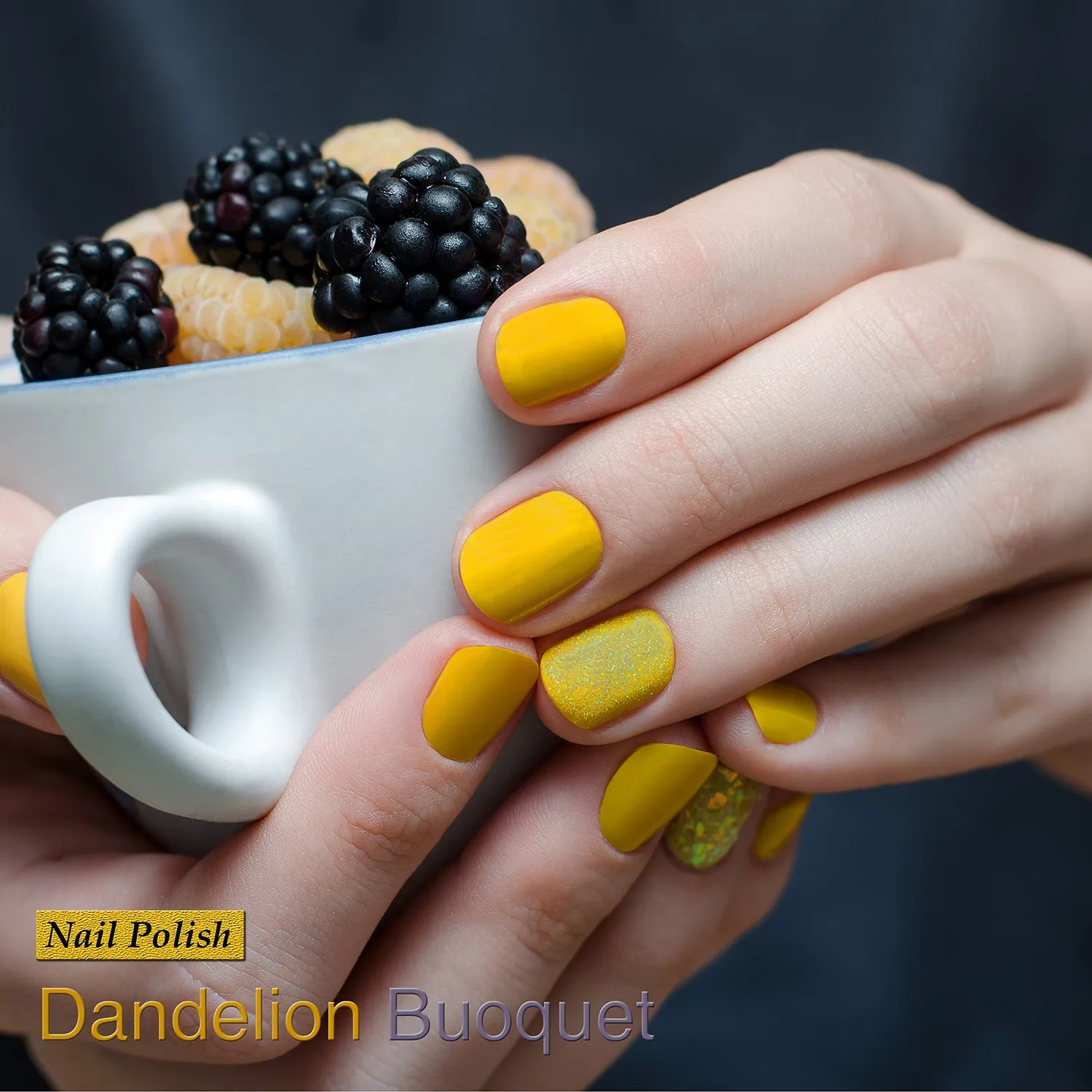 Karma Organic Dandelion Bouquet smalto giallo naturale