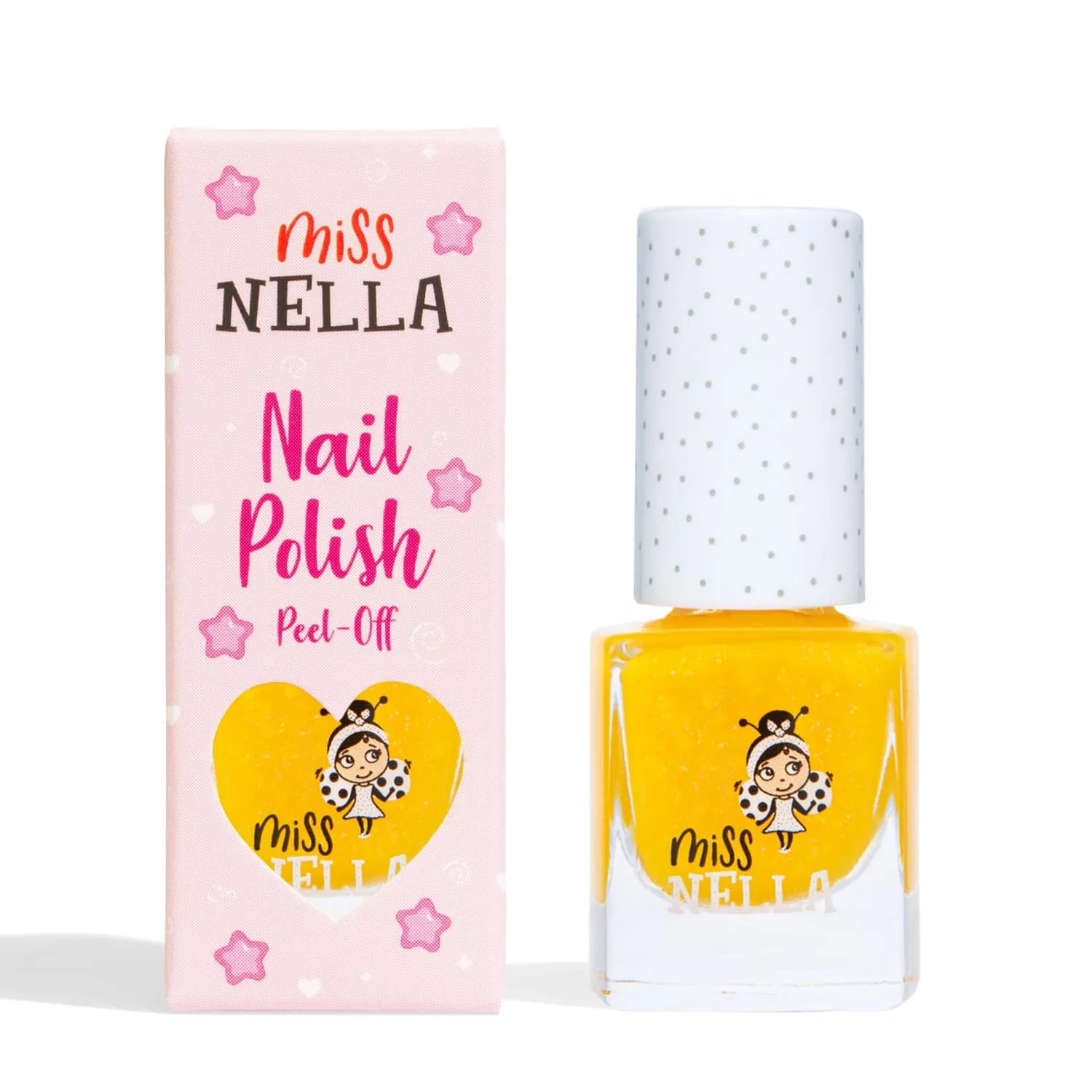 Miss Nella Honey Twinkles smalto giallo glitter coprente