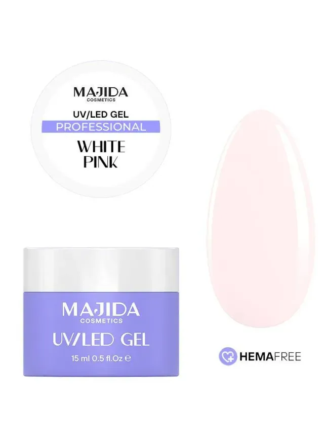 Majida Cosmetics White Pink gel ricostruzione 15 ml coprente