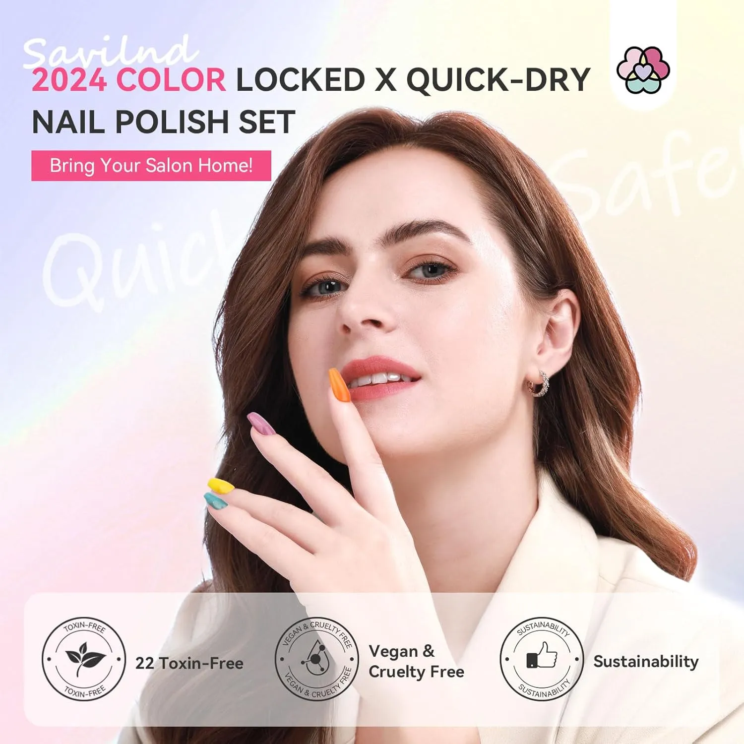 Saviland Locked X Tech smalto unghie 36 colori asciugatura rapida