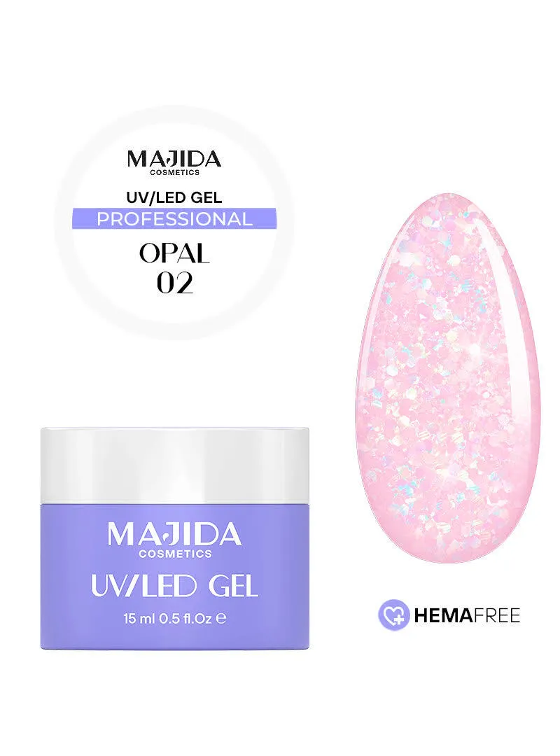 Majida Professional Opal 02 gel 15ml glitter opale