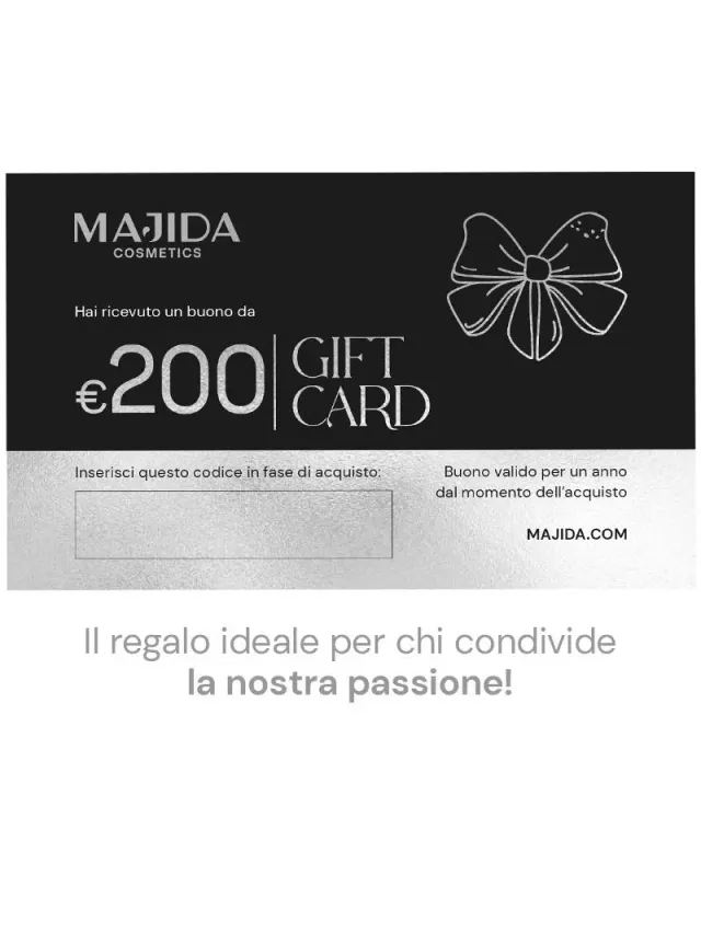 Majida Gift Card buono regalo 200 euro credito shop