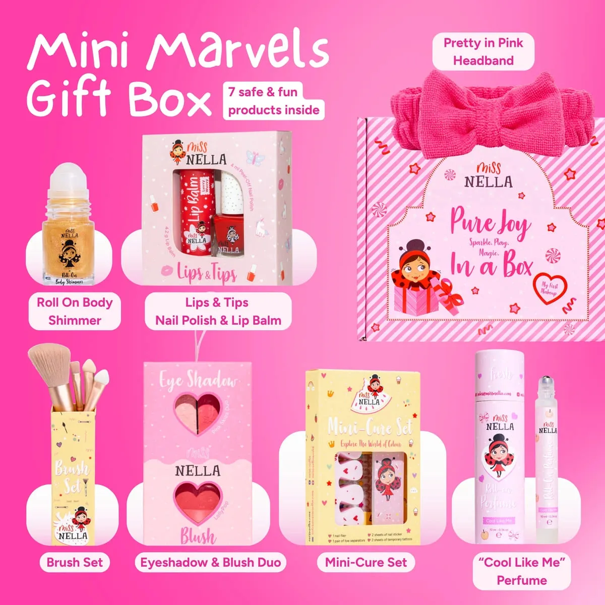 Miss Nella Mini Marvels cofanetto trucco bambina glitter