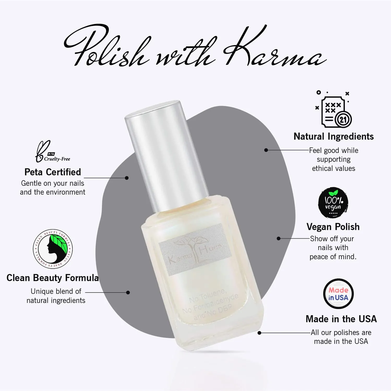 Karma Organic Iridescence smalto unghie perlescente