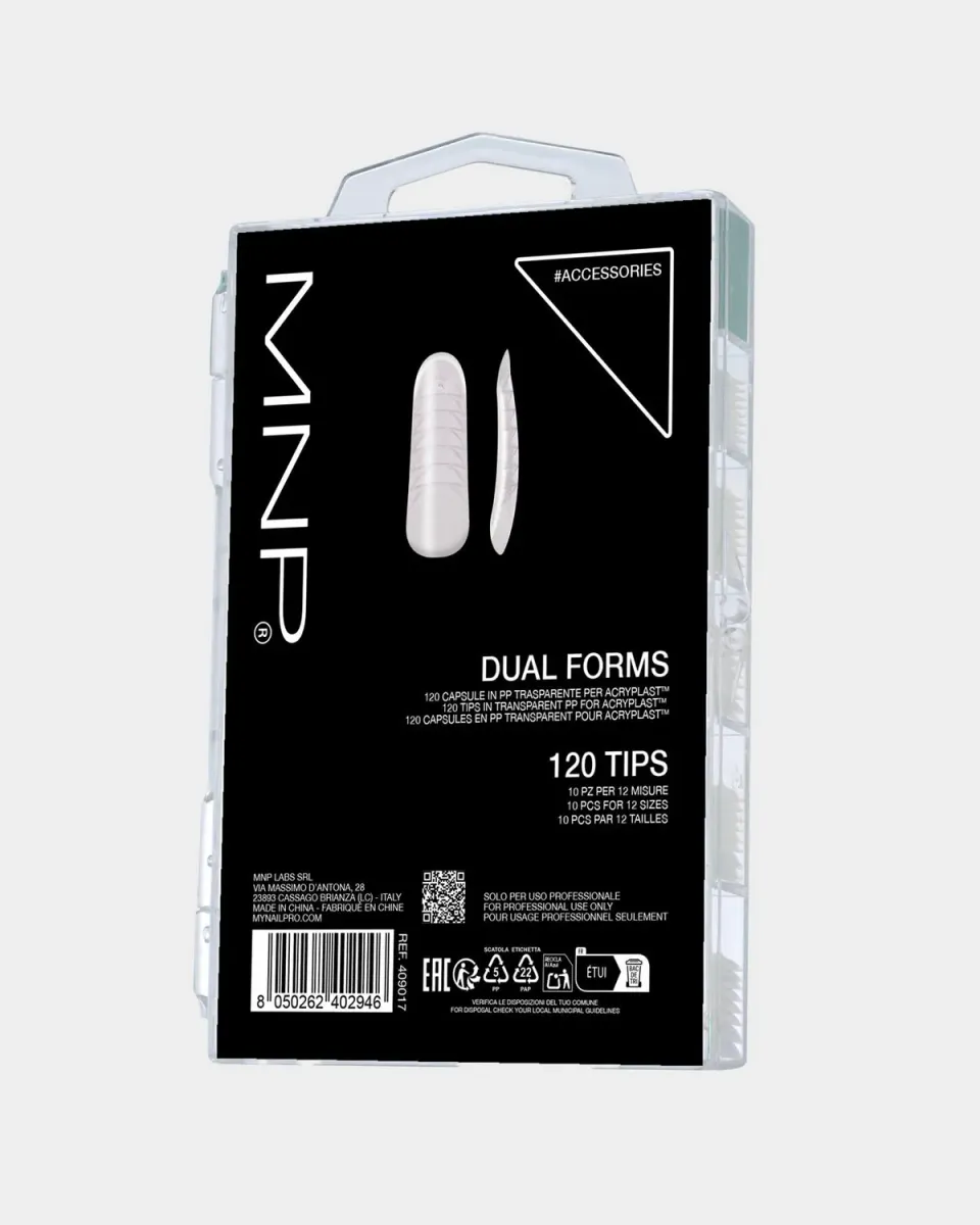 Mesauda Nail Pro Dual Forms tips ricostruzione 120 pezzi 12 misure