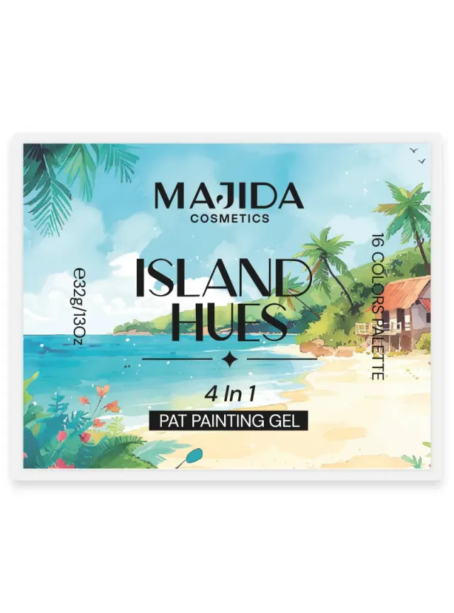 Majida Painting Gel Island Hues gel nail art 16 colori coprente