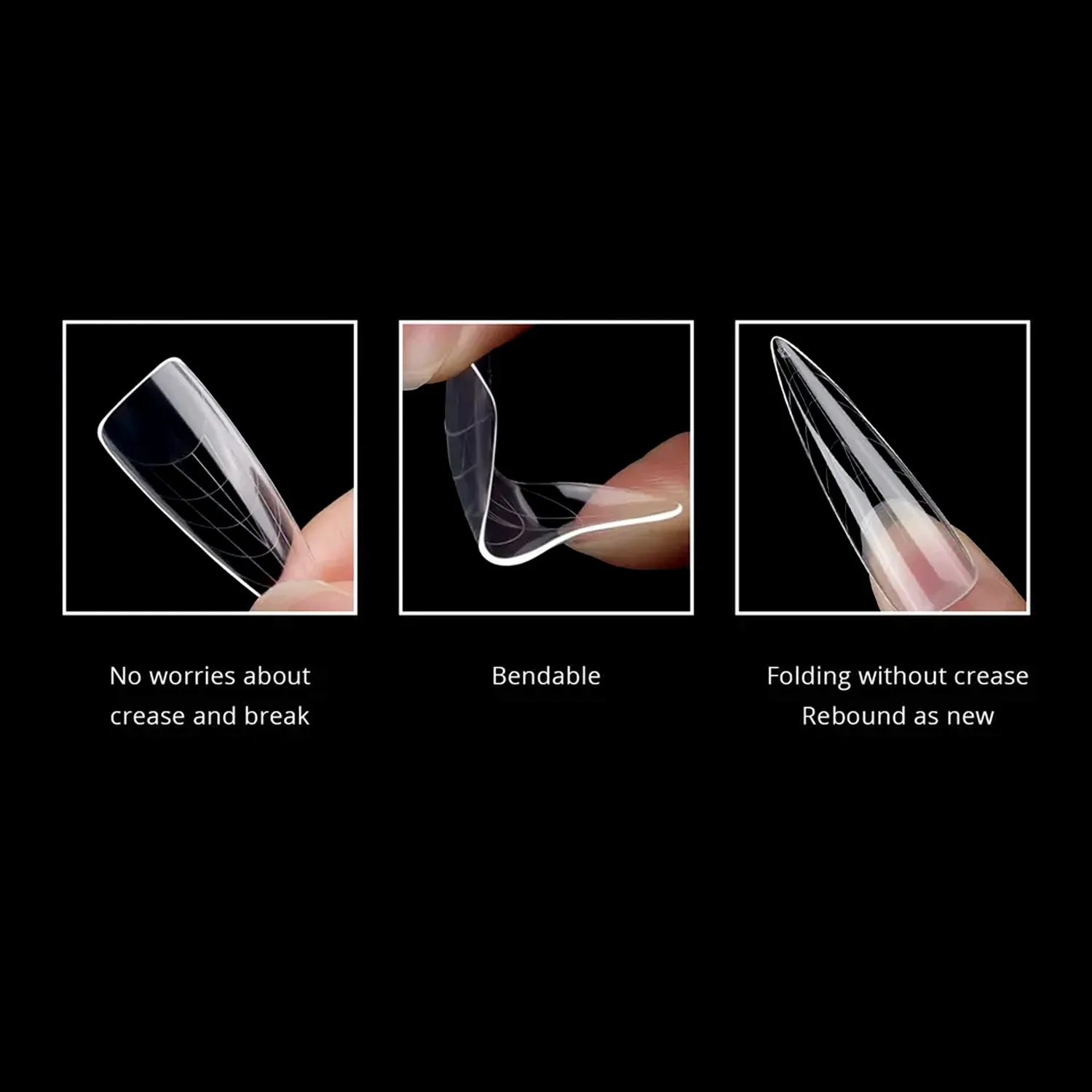 New Nails System Dual Form Medium Stiletto 120 pz allungamento