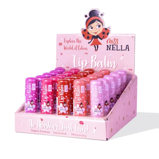 Miss Nella Organic display balsamo labbra 25 pezzi