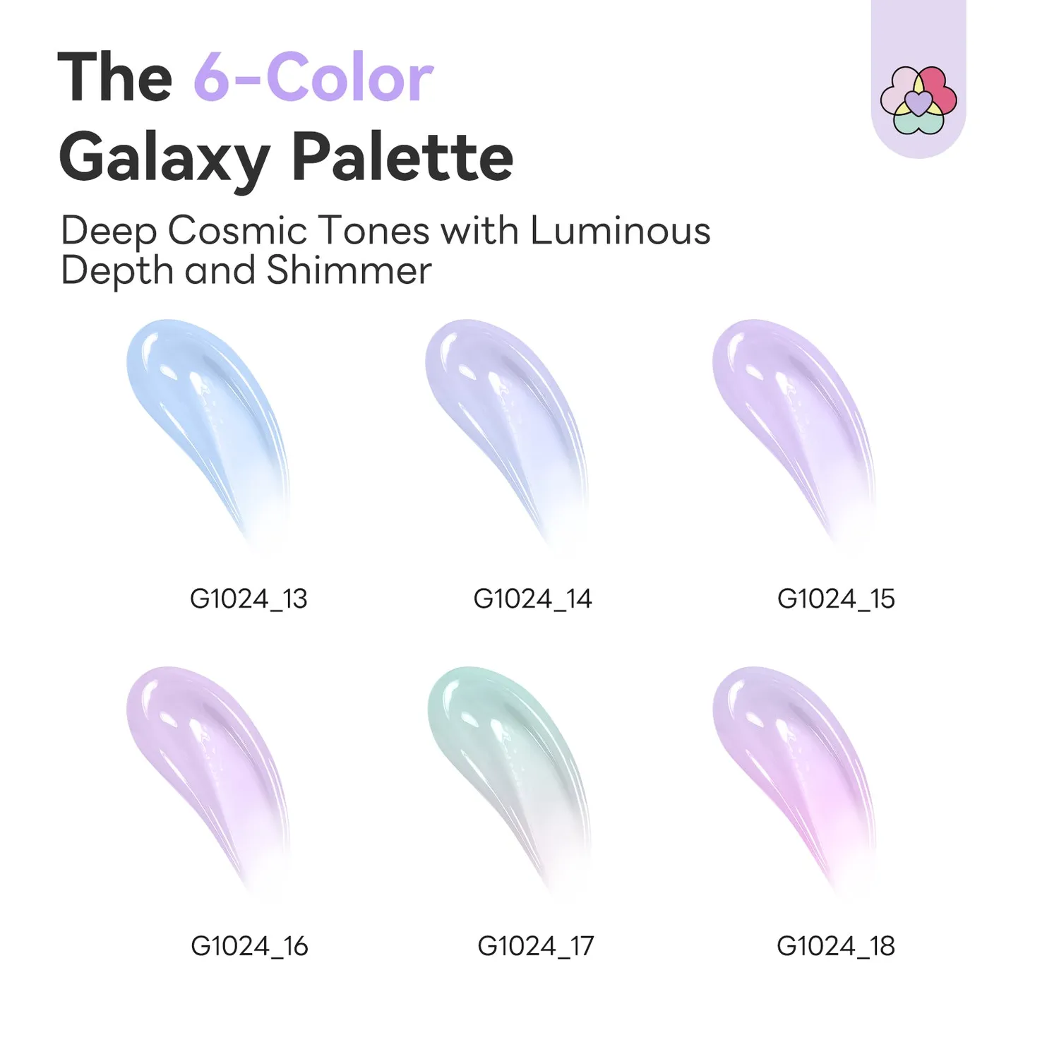 Saviland Cat Eye kit polygel 6 colori blu-viola magnetico
