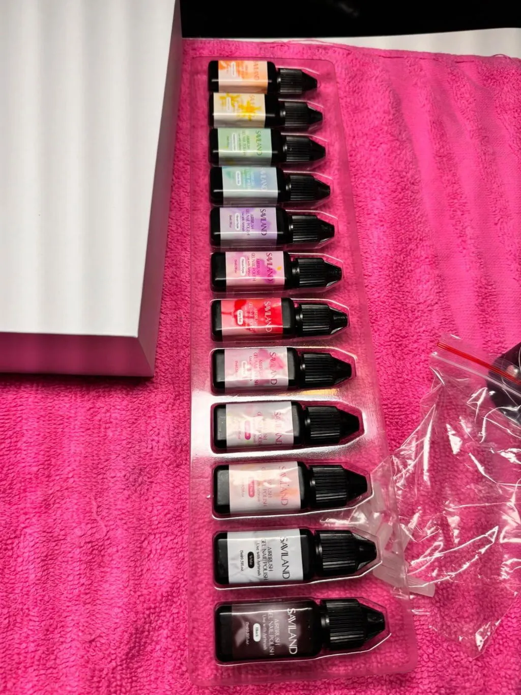 Saviland 24 Colors Airbrush Gel smalto airbrush 24 pezzi sfumato