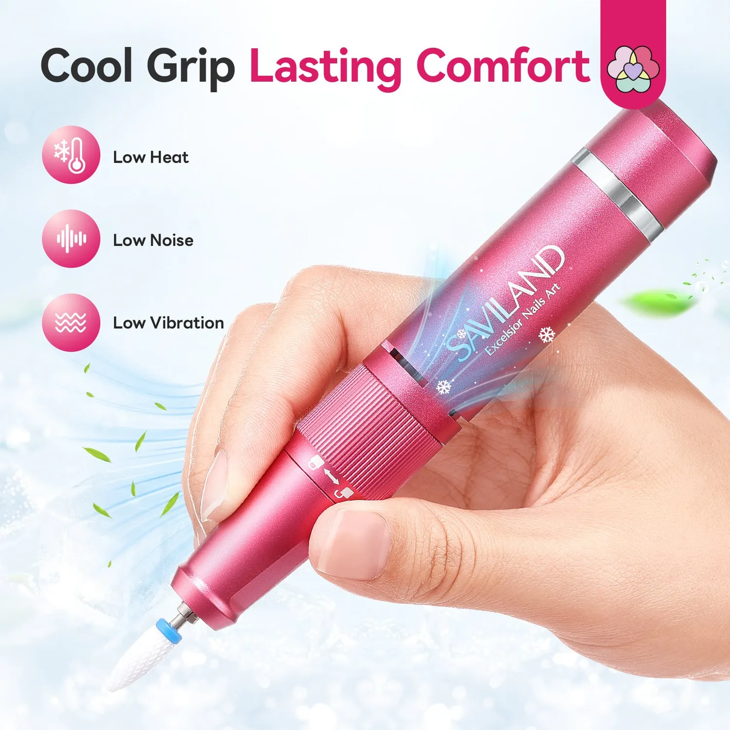 Saviland Barbie Pink Fresa Unghie 40000RPM display HD