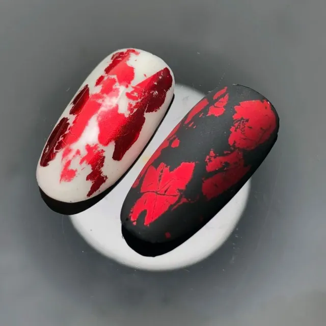 Majida Cosmetics Foil Rosso 1 m nail art vetro rotto