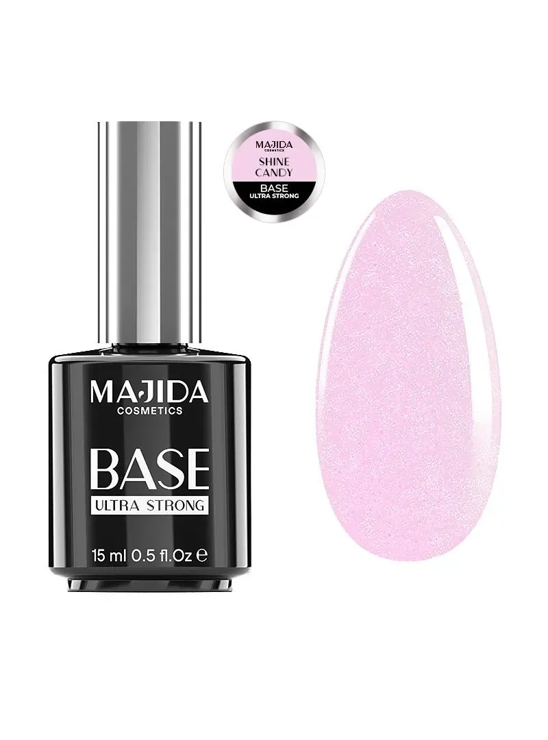 Majida Ultra Strong Shine Candy base unghie 15 ml extra forte