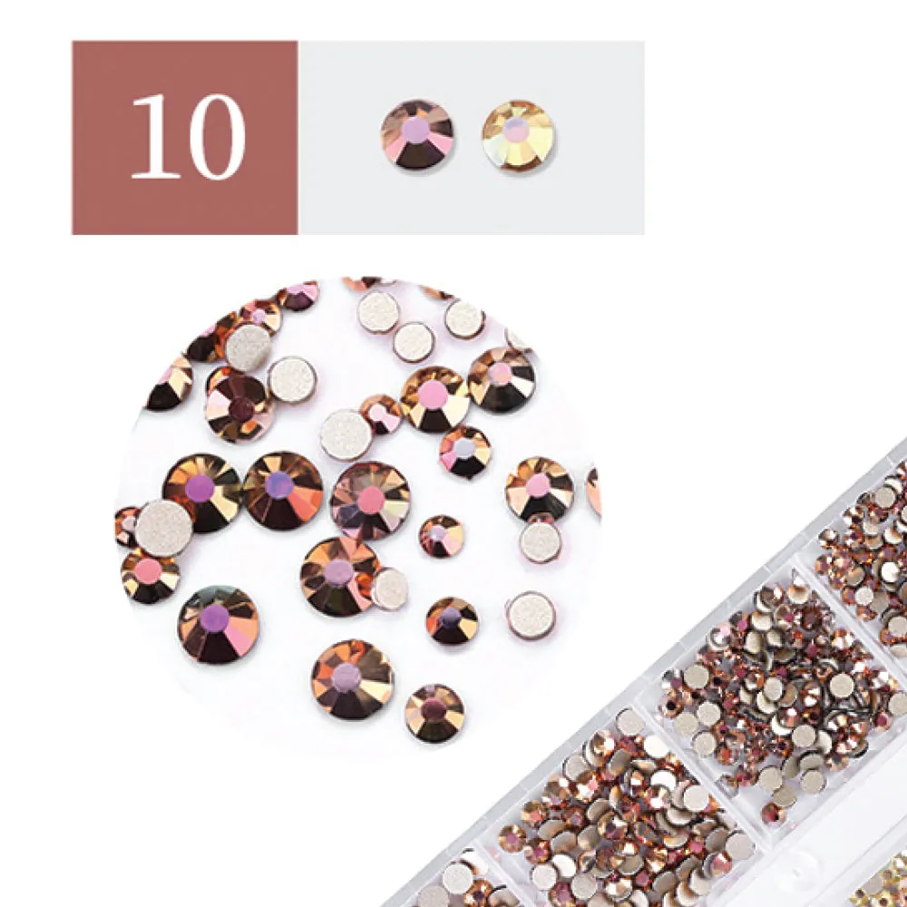 New Nails System Strass Kit 10 strass unghie mix misure