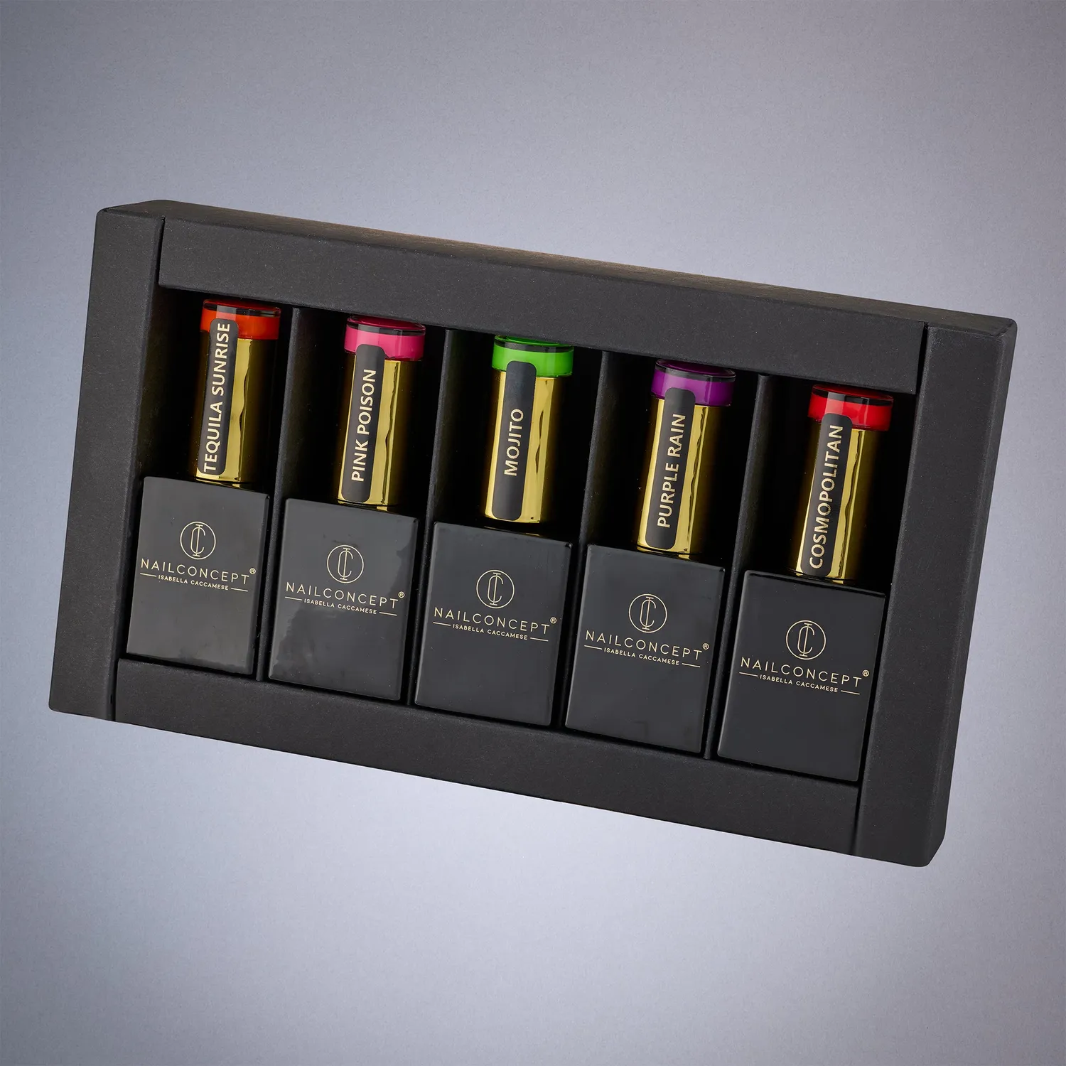 Nail Concept Party Fluo Collection kit 5 smalti colori fluo
