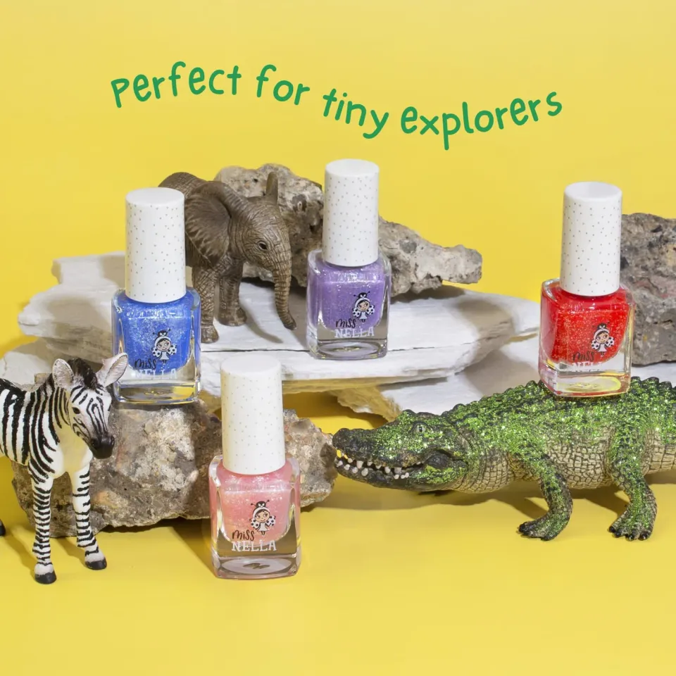 Miss Nella Safari 4 Pack set smalti peel off 4 colori