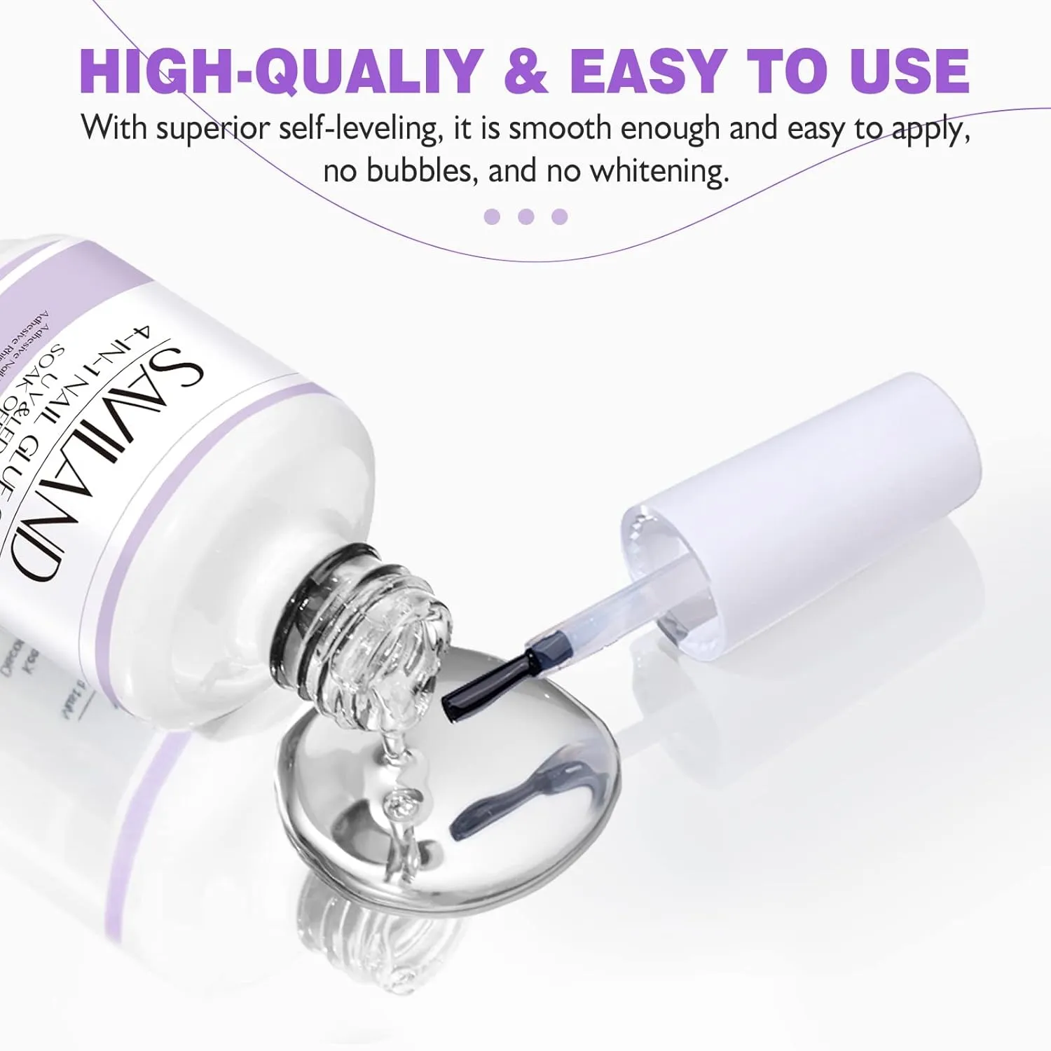 Saviland Colla Gel Unghie forte con mini lampada 15 ml