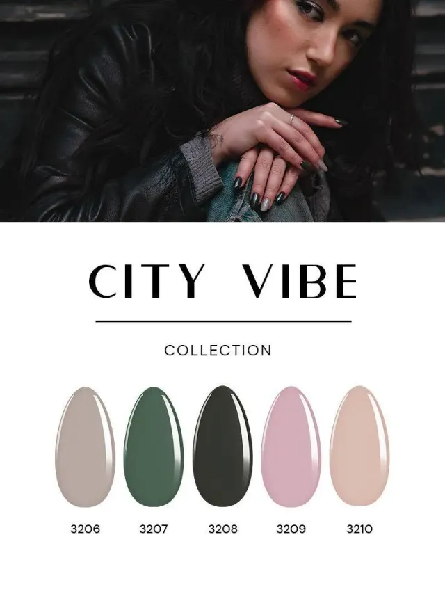 Majida City Vibe set 5 smalti semipermanenti 8,5 ml nude