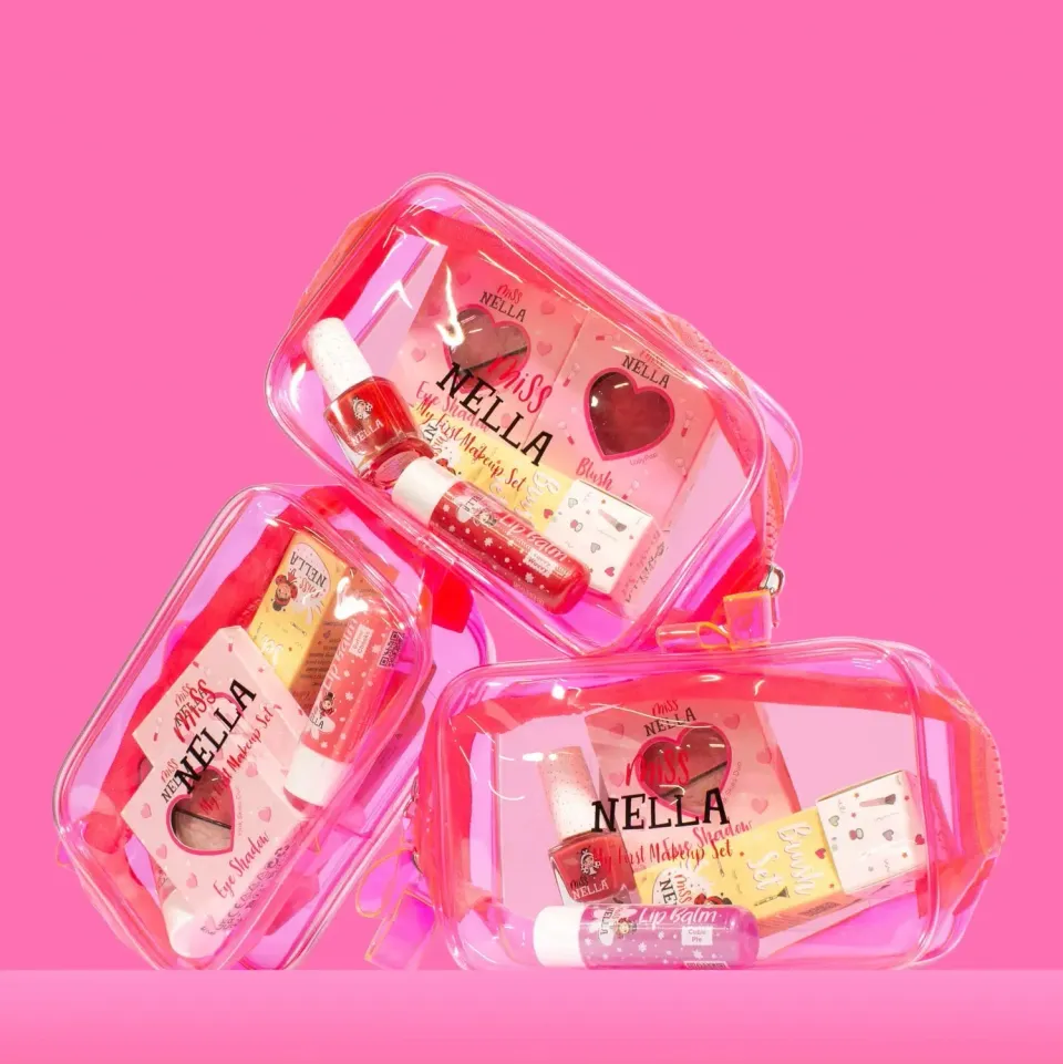 Miss Nella Rose Beauty Bag set trucco bimba borsetta rosa