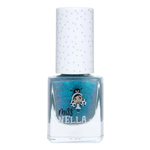 Miss Nella Blue the Candles smalto blu shimmer peel off