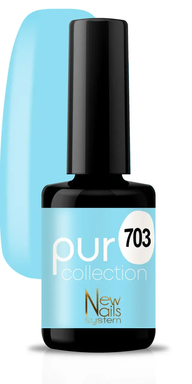New Nails System Blues 703 smalto semipermanente carta da zucchero