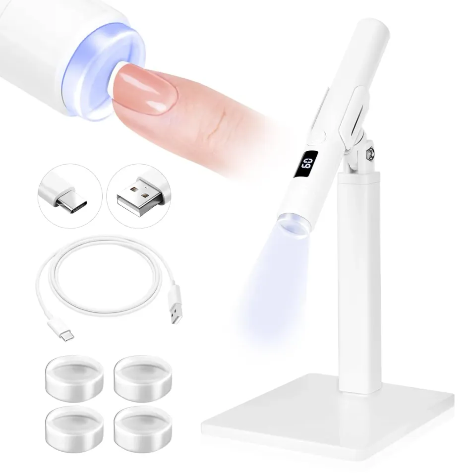 Saviland Lampada Unghie LED Bianca ricarica rapida USB-C
