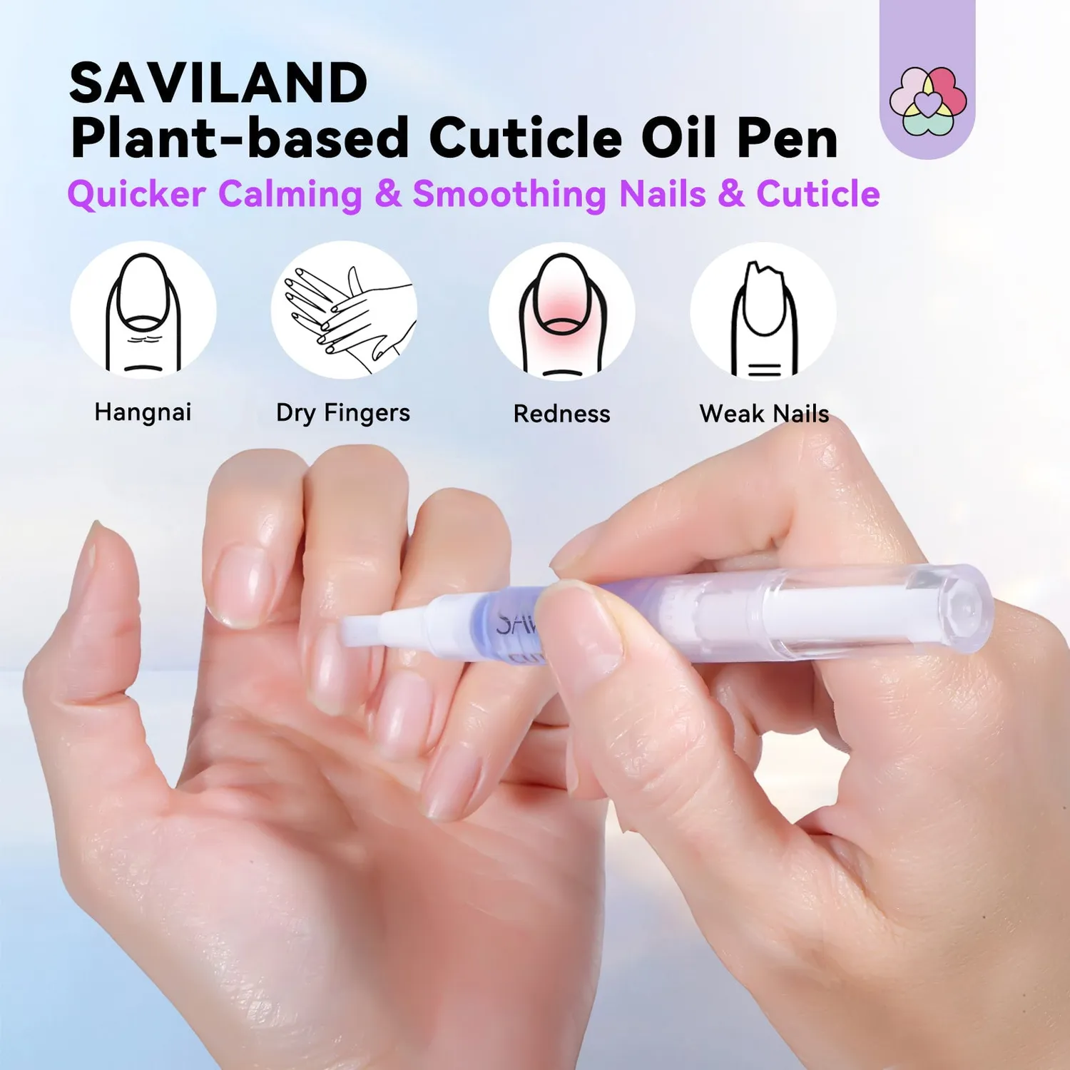Saviland Olio Cuticole Penna 6 Pezzi Vegetale Nutriente