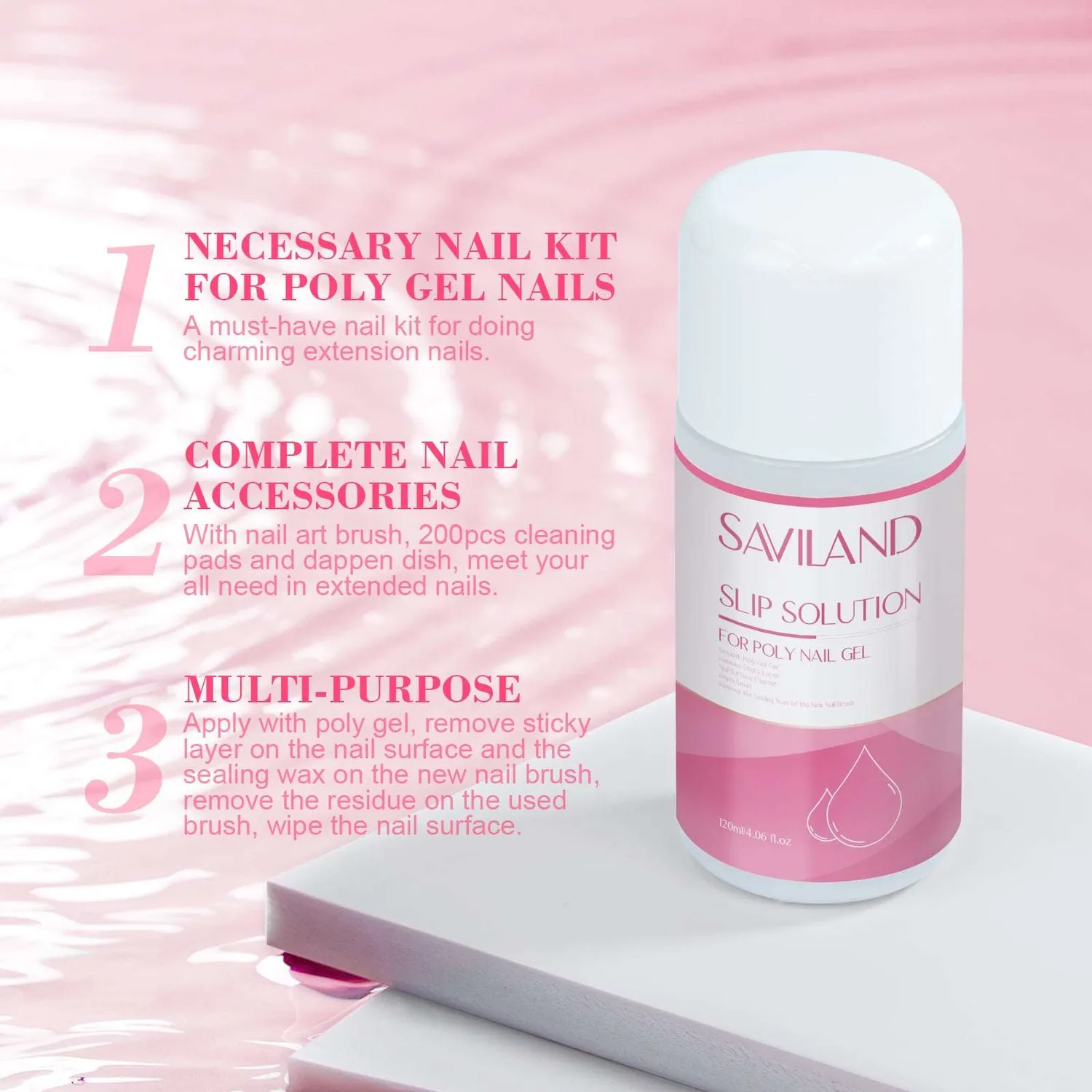 Saviland Slip Solution Liquido Modellante Polygel Unghie